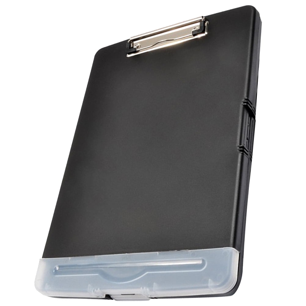 Guiyong 2pcs A4 Clipboard File Clip Multifunction Paper Holder Memo Folder Board Pen A4 Paper Container Box