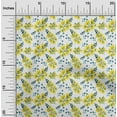 thumbnail image 1 of oneOone Cotton Poplin Twill Yellow Fabric Florals Dress Material Fabric Print Fabric By The Yard 56 Inch Wide-0C4, 1 of 4