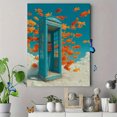 thumbnail image 4 of Goldfish Phone Booth Surreal Canvas Print, Whimsical Creative Art, Unique Home Wall Decor, 4 of 8