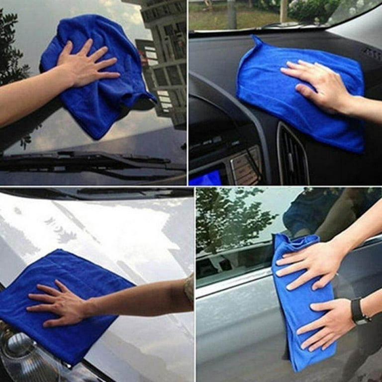 SKYCARPER Large Car Drying Towel 25 x 25cm (5 Pack) - Microfiber Car Wash Towels, Ultra Absorbent Microfiber Car Towels, Lint and Scratch Free Microfiber Towels