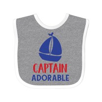 Inktastic Captain Adorable, Sailing Boat, Sailor, Sailing Boys Baby Bib