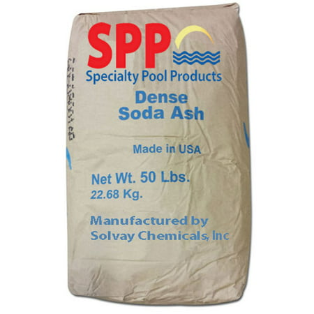 Kraft Chemical 119303 Ph Increaser Soda Ash Sodium Carbonate For Swimming Pool 50