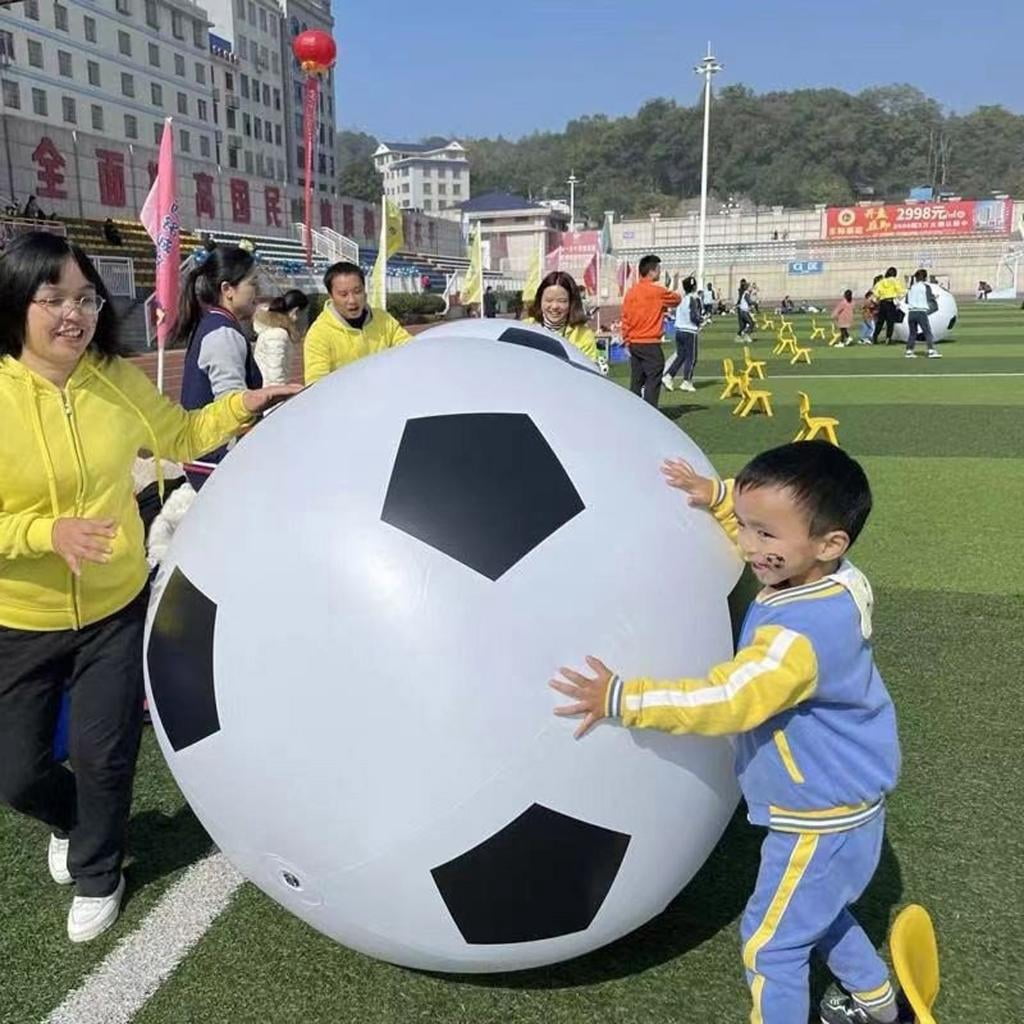 Large Colorful Football Sports Training Outdoor Game Beach Elastics Ball for Swimming Carnivals Event