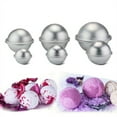 thumbnail image 3 of Hicess 2Pcs 4.5/5.5/6.5cm 3D Aluminum Alloy Homemade Round Sphere DIY Bath Bomb Mold, 3 of 8