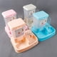 thumbnail image 5 of Dispensador automático de croquetas para comida y agua para perros y gatos, dispensador de agua para perros, color azul, 5 of 5