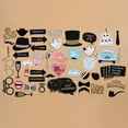 thumbnail image 3 of 53pcs Wedding Party Photobooth Props Beard Lips Party Decorations Camera Cocktail Photo Booth Props, 3 of 9