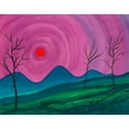 thumbnail image 3 of Karl Wiener 14x12 Black Modern Framed Museum Art Print Titled - Landscape (Around 1928), 3 of 5