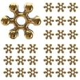 thumbnail image 1 of 200 Pcs Breloques de Bijoux en Forme de Flocon de Neige Perles Entretoises Accessoires de Fabrication de Bijoux, 1 of 8