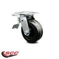 thumbnail image 2 of 5 Inch Phenolic Swivel Caster with Roller Bearing and Total Lock Brake SCC, 2 of 2
