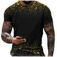 thumbnail image 1 of RKSTN Chemises pour Hommes Manches Courtes Mode Décontractée Col Rond Chandail Imprimé T-Shirt Manches Courtes Hauts Chemises Hawaïennes pour Hommes, 1 of 4