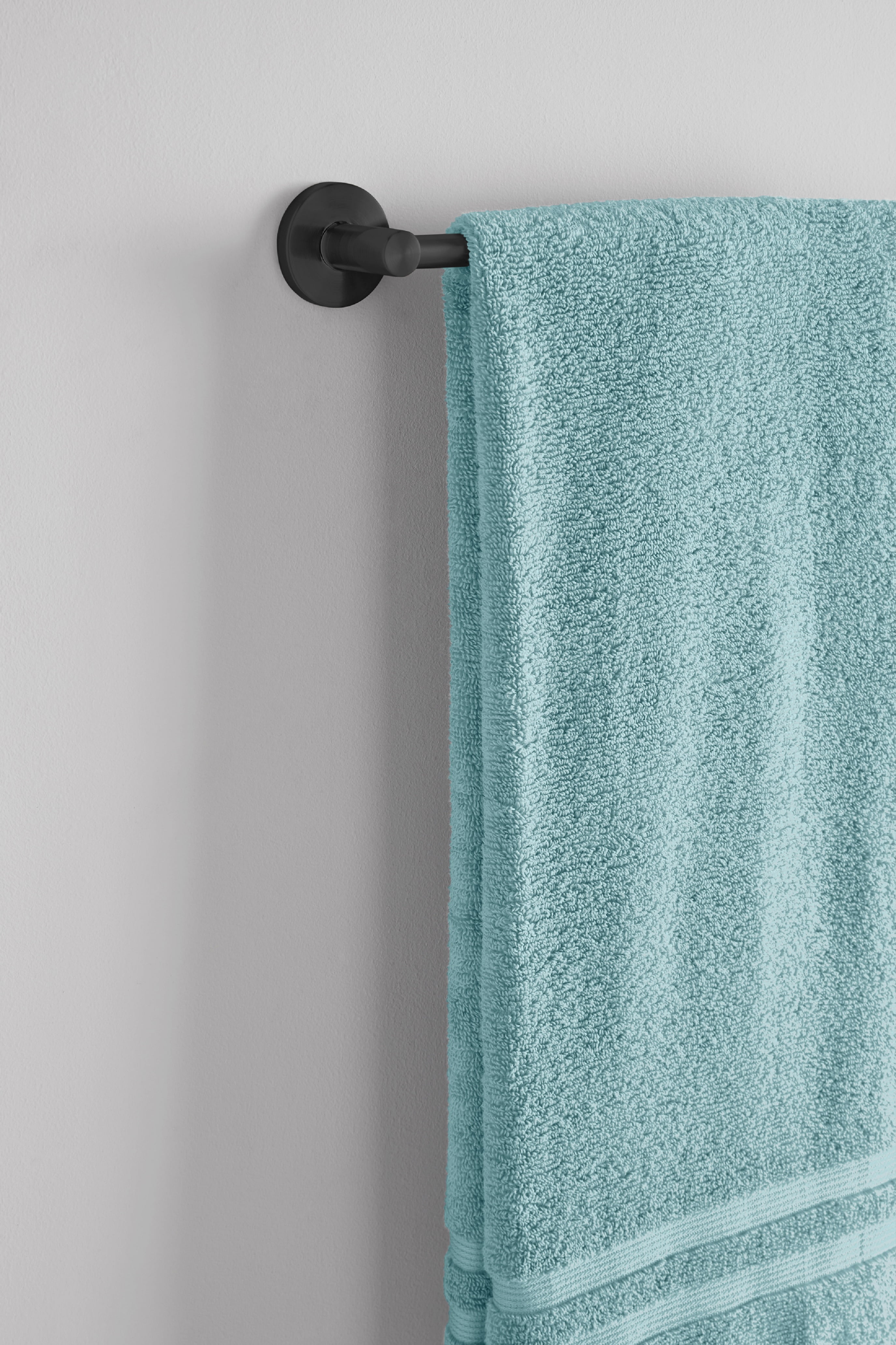 Mainstays Modern Round 24" Towel Bar in Matte Black