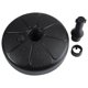 thumbnail image 1 of Support de parasol rond en plastique pour patio extérieur, jardin, remplissable d'eau et de sable, 1 of 4