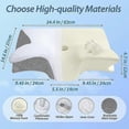 thumbnail image 5 of Memory Foam Cervical Pillow, 2 In 1 Ergonomic Contour Orthopedic Pillow For Neck Pain, Contoured Support Pillows, 5 of 5
