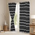 thumbnail image 3 of Feelyou Black Line Abstract Curtains Pack of 2 (52x84 Each), Square Window Curtains, 3 of 6