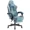 Blue and Grey, variant on Dowinx Fabric Gaming Chair with Pocket Spring Cushion, Ergonomic Computer Chair with Footrest, Cloth Gamer Chair with Massage Lumbar Support and Headrest, Black