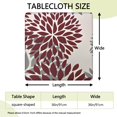 thumbnail image 2 of Washable Fabric Boho Floral Design Tablecloth with Elastic Hem for 36x36 Inch Indoor Outdoor Tables, 2 of 6