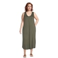 thumbnail image 3 of Terra & Sky Women's Plus Size Swing Tank Dress, 3 of 6