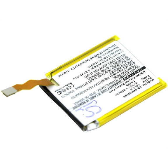 280mAh GB-S10, GB-S10-353235-0100 Battery for SONY SmartWatch 3 SWR50