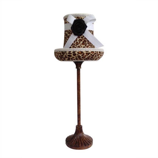 Limelights Boutique Style Hat Lamp with Leopard Printed ...