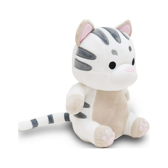 Avocatt White Tiger Stuffed Plush - 10 Inches Stuffed Siberian Snow Tiger Plushie - Plushy and Squishy Toy Stuffed Animal