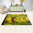 thumbnail image 3 of GZHJMY Autumn Deer Non Slip Area Rug for Living Dinning Room Bedroom Kitchen 3' x 5' Deer Nursery Rug Floor Carpet Yoga Mat, 3 of 6