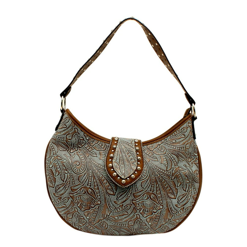 Blazin Roxx - Blazin Roxx Western Handbag Womens Tessa Hobo Floral Blue ...