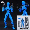 thumbnail image 1 of (Assembly Completed) T13 Action Figure Set,Dummy 13 Robot Action Figure, Lucky 13 Collectible Action Figure Articulated, 1 of 6