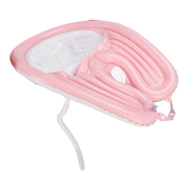 Lavabo De Champú, Bandeja De Lavado De Cabello Ajustable Plegable Portátil Rosa Inflable Para El Hogar