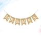 thumbnail image 4 of Banderín de arpillera retro para fiesta de bodas, banderines con estampado de letras blancas, banderines de lino, diseño de bandera, accesorios decorativos, guirnalda de cola de golondrina, suminist, 4 of 4