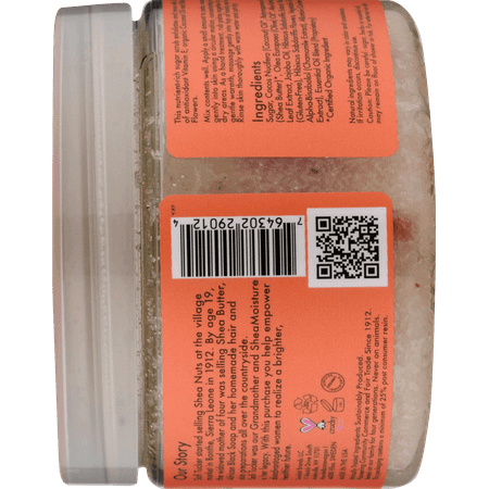 SheaMoisture Illuminating Hand and Body Scrub Coconut and Hibiscus, 12 oz