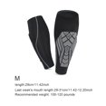 thumbnail image 2 of Manguito transpirable para espinilleras de fútbol, ​​reduce lesiones por impactos (Negro M), 2 of 9