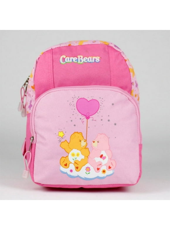 12" Small Care Bears Backpack - Friend & Love a Lot Bear Girls School Book Bag