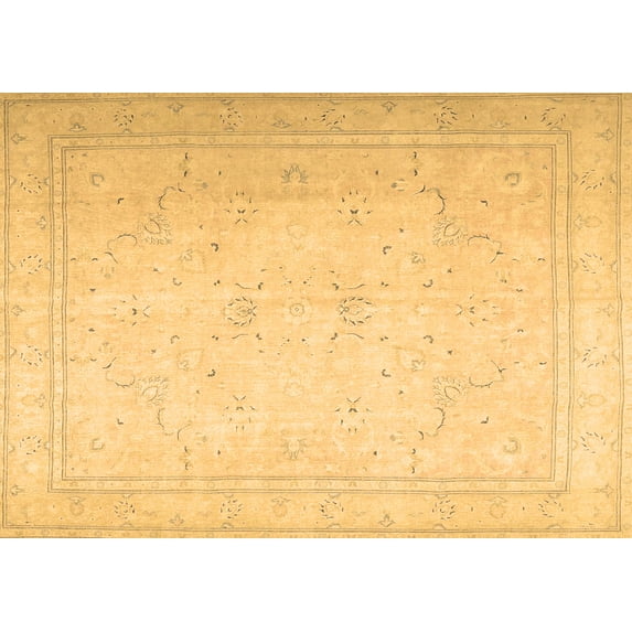 Ahgly Company Indoor Rectangle Persian Brown Traditional Area Rugs, 7' x 10'