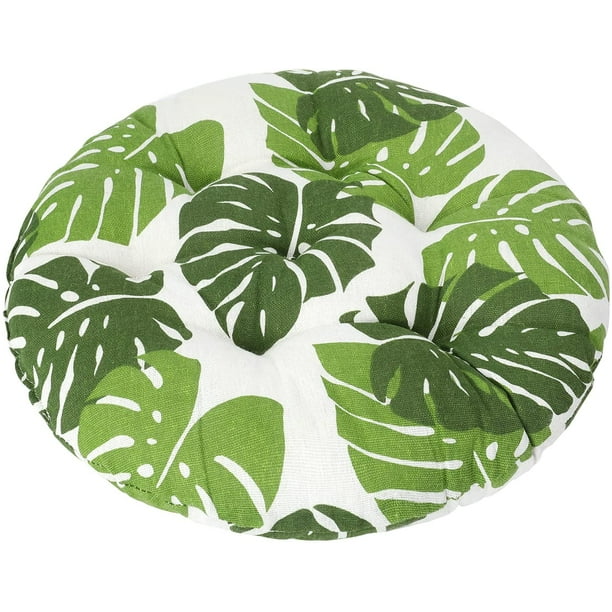 15 inch Round Bistro Chair Cushion, Decorative Indoor Outdoor Seat