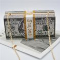 thumbnail image 1 of Evening Bag For Women Crystal Money Bag Clutch Dollar Bill Purse Acrylic Box Handbag Hard Case, 1 of 3