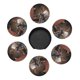 thumbnail image 3 of Posavasos de cuero de 6 piezas, posavasos Happy Ratatouille para bebidas, posavasos para tazas, regalo de inauguración de la casa, ideal para la decoración del hogar, 3 of 7