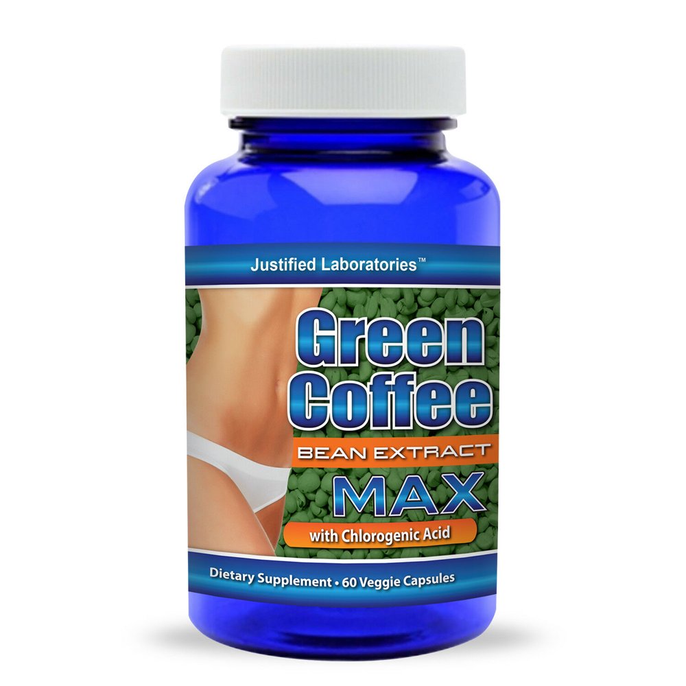Pure Green Coffee Bean Extract 800 mg 50 Chlorogenic Acid Weight Loss