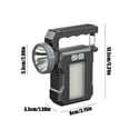 thumbnail image 2 of Linterna solar portátil para exteriores, recargable, batería de larga duración, portátil, impermeable, luz potente, linterna para acampar, linterna de patrulla, linternas solares, 2 of 5