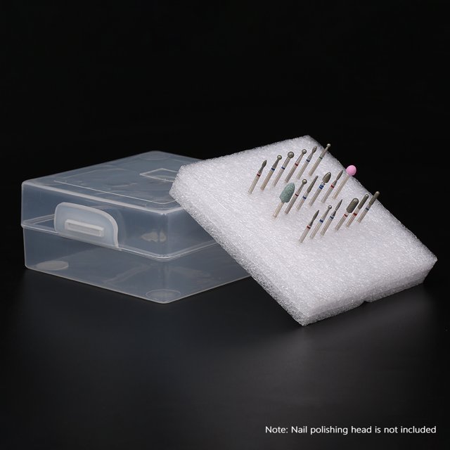 Caja de almacenamiento de cabeza de pulido de 100 orificios Soporte de brocas para clavos para TFixol Soporte para brocas