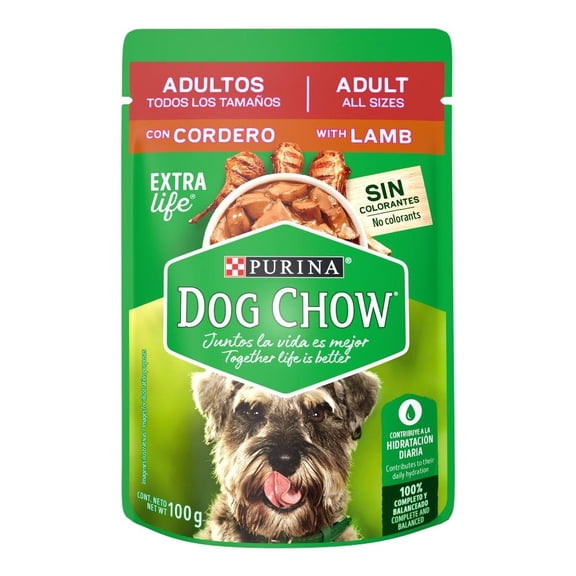 Alimento para Perro Purina Dog Chow Adulto Sabor Cordero 100 g