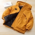 thumbnail image 6 of ITSAME Boys Hooded Winter Thick Coat Full Zip Warm Outdoor Windbreaker Jacket with Pockets Orange Size 8, 6 of 7