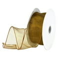 Sheer Organza Wired Ribbon, 2-1/2-inch, 50-yard, Brown - Walmart.com
