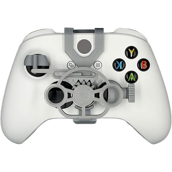 TRAHOO-Game Controller Mini Steering Wheel for Xbox Accessory for Xbox ONE X/S/Elite Racing Video Game,Game Joystick Racing Games Controller (Silver)