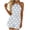 Gray, variant on Womens Halter Neck Romper Casual Print Tie Waist Elastic High Waist Sleeveless Short Jumpsuit Summer Beach One Piece Outfits