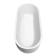 thumbnail image 6 of Juliette 71 Inch Freestanding Bathtub in White with Shiny White Trim and Floor Mounted Faucet in Brushed Gold, 6 of 9