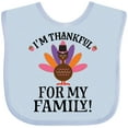 thumbnail image 3 of Inktastic Thanksgiving Girl Turkey Thankful for Family Girls Baby Bib, 3 of 4