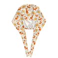 thumbnail image 3 of Kdxio Flower Fox Pattern Turban Hat for Women Men Comfortable Adjustable Cleaning Working Cap with Sweatband, 3 of 8