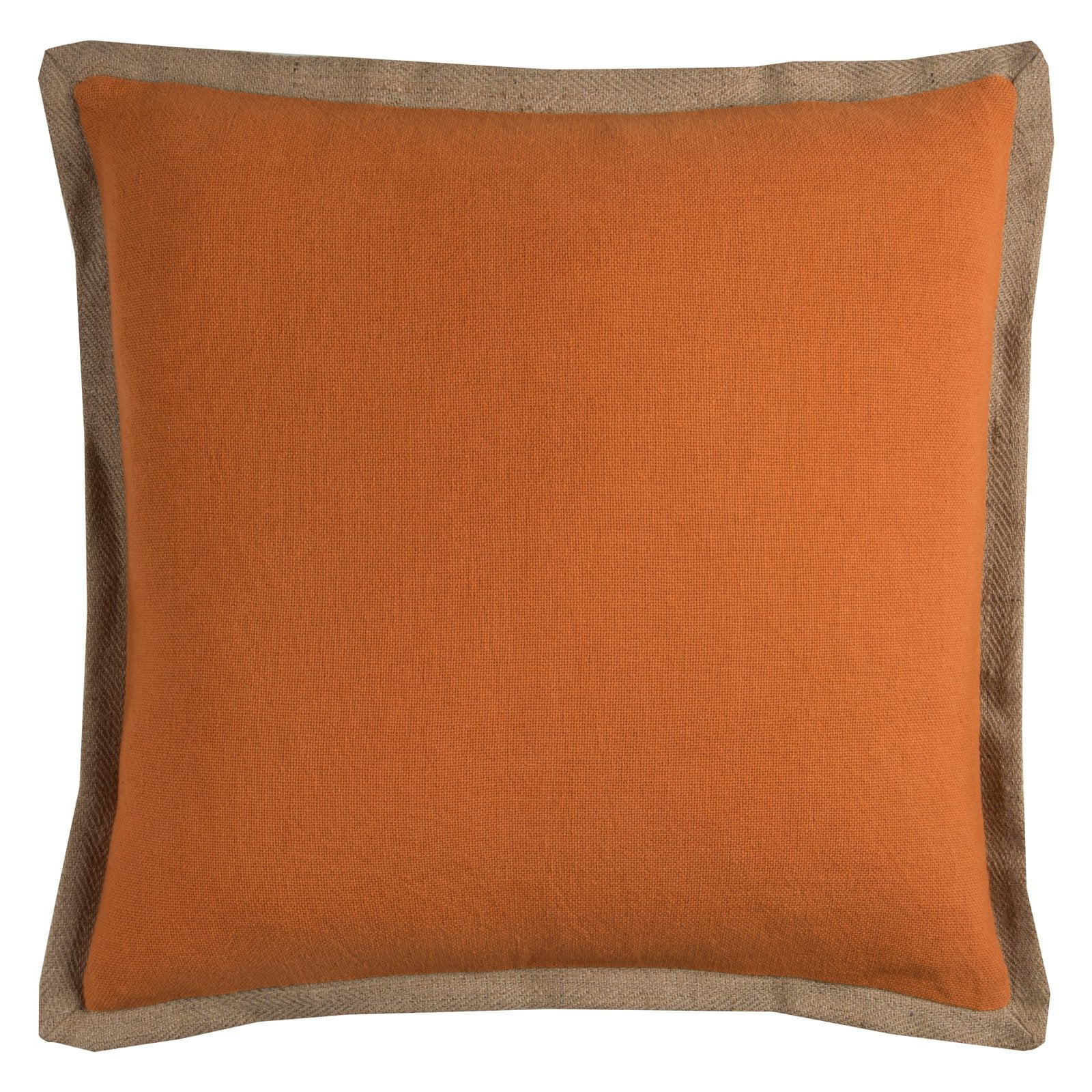 Rizzy Home Decorative Poly Filled Throw Pillow Solid 22"X22" Orange