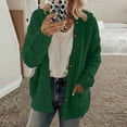 thumbnail image 2 of Liquidation d'Hiver Cardigans pour Femmes Manches Longues Manteau Ample Cardigan Chandail Uni, 2 of 6