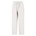 thumbnail image 5 of TrendOFT Womens Wide Leg Dress Pants with Pockets High Waist Adjustable Knot Loose Casual Trousers Business Work Casual Pants White XXXXL, 5 of 9